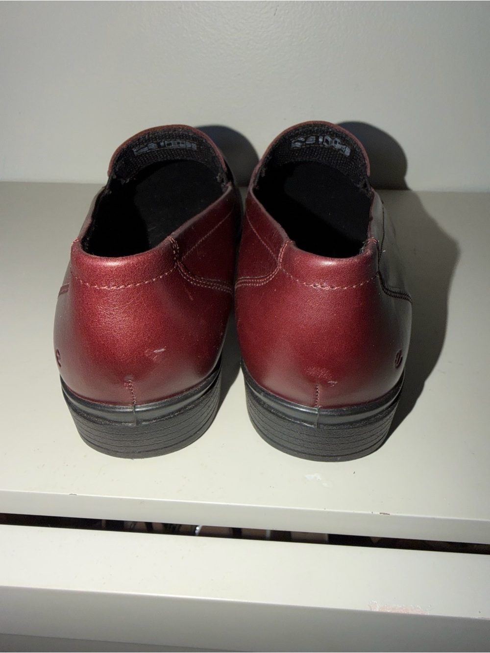 Ecco Women's Burgundy Penny Loafers - Picture 6 of 11
